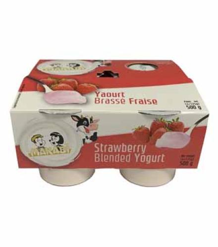 YOGURT - MAKABI STRAWBERRY YOGURT X4 K/P
