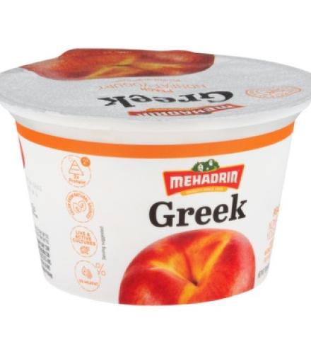 YOGURT - Mehadrin greek yogurt peach nofat 170 g K/P