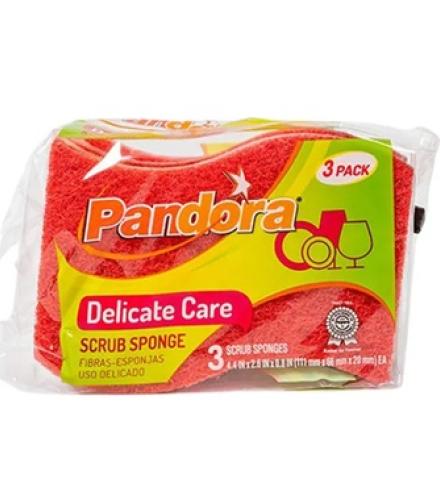 Scrub Sponge - Non-Scratch Scrub Sponge *3 K/P red
