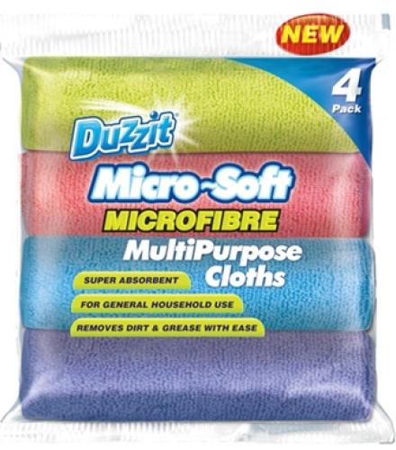 DUZZIT MIC/FIBRE CLOTH X4