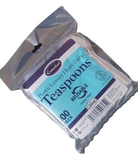 Essential Plastic Luxury Heavy Duty Forks Colour Clear 100 pack