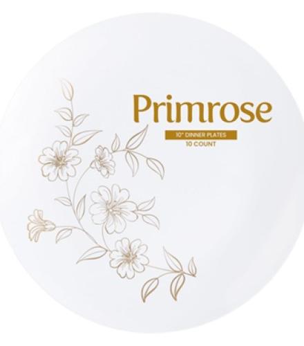 PLATES - Primrose 10″ Plates (10 Count) K/P