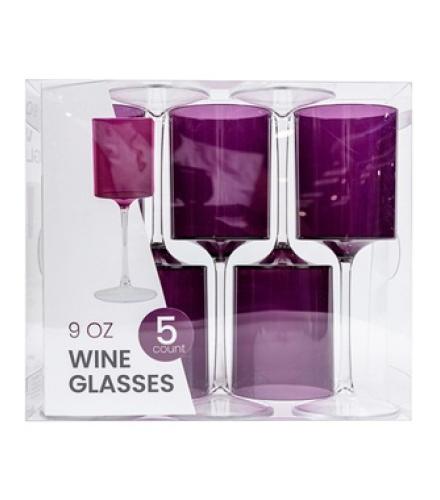 S/C 2 TONE W/GLASS PURPLE