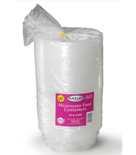 SATCO 1100ML ROUND X25