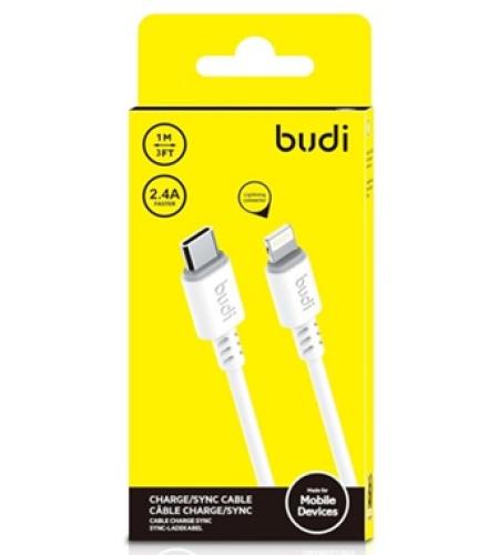 WIRE TYPE C TO IPHONE {Budi Cable DC011TL10W USBA/LIGHTNING 1M}