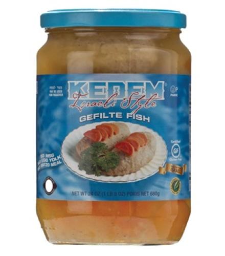 Gefilte Fish - Kedem Gluten Free Israeli Style Gefilte Fish 24oz K/P