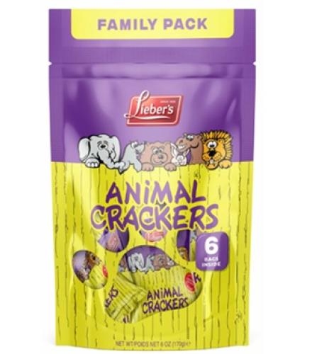 Crackers - Lieber's Animal Crackers Family Pack 170g K/P 
