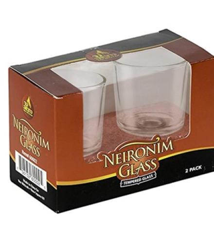 Candle - GLASS HOLDER NER MITZVAH 2 PACK K/P