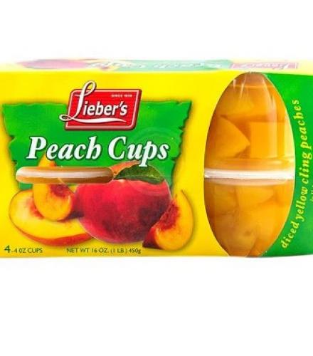 Syrup - LIE. PEACH CUPS X4 K/P