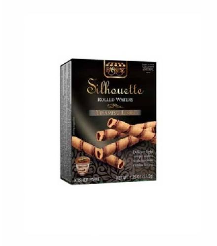 PASKESZ Silhouette Mini Wafer Rolls – Tiramisu Lined 37.5gr