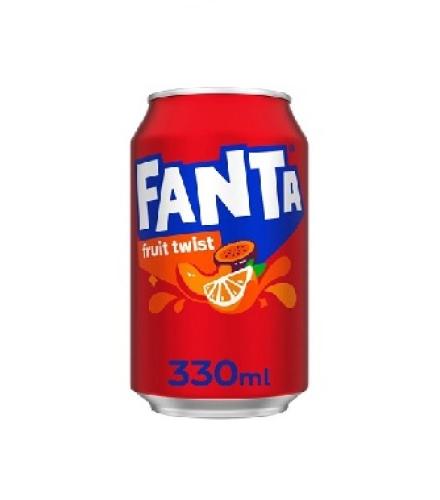 Soft drink - FANTA FRUIT TWIST CAN