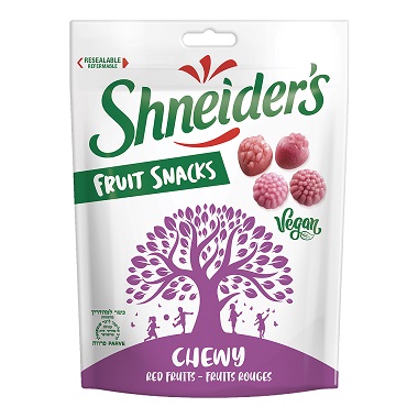  Shneider's Fruit Snacks Chewy Red fruits Vegan & Organic Gluten free Coloured with real fruit juice