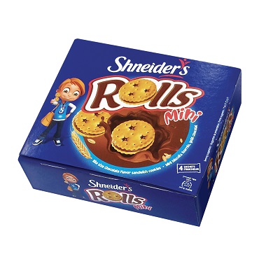 Shneider's Mini rolls Biscuit Chocolate cookies 20 x 168 Gr