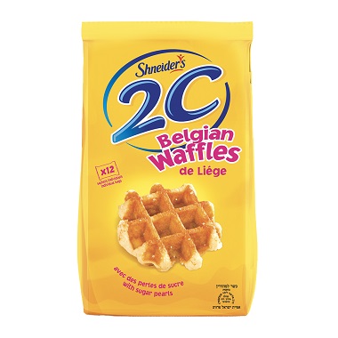 Shneider's Belgian Waffles De Liège With sugar pearls 12 Individual bags 
