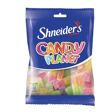 Shneider's Candy planet Sour Sticks Jelly candies with fruit flavor coated with sugar 