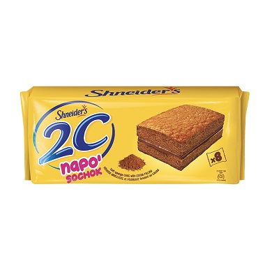 Shneider's 2C Napo Sochok Soft sponge cake with cocoa filling 8 small packs