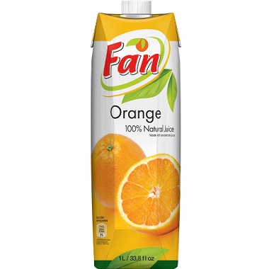 FAN ORANGE JUICE 1L