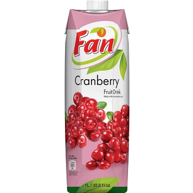 FAN CRANBERRY JUICE 1L