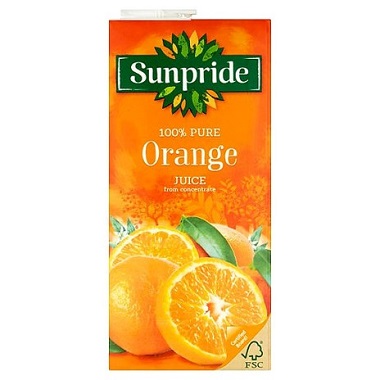 SUNPRIDE ORANGE JUICE 1L