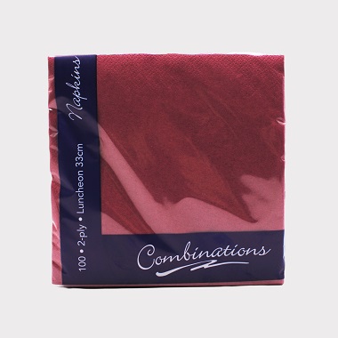 Combinations BORDEAUX NAPKINS Napkin 330mm (100 Pack) 