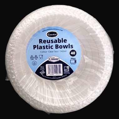 ESS. PLASTIC BOWL 5OZ X40