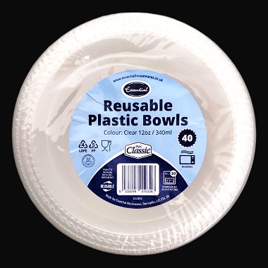 ESS. PLAST/BOWL 12OZ X40
