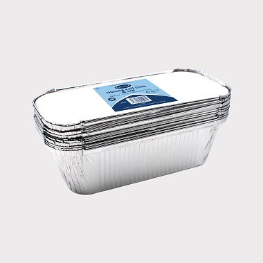 Essential Aluminium Foil Container & Lid  25X12 1.5L
