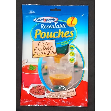 S/P RESEALABLE POUCHES X7