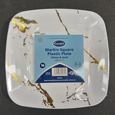 CARRARA SQ. GOLD 7.25INCH