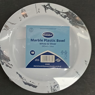 CARRARA SILVER BOWL 10OZ