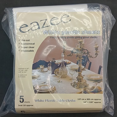 TABLECLOTH WHITE 54 X 120