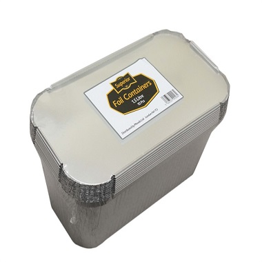 Superior Aluminium Containers Packed 1.5 Litre  25.5×12.3×7.8cm 20/10’s