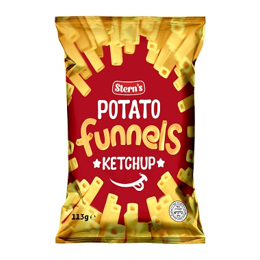 Stern's Potato Funnels Ketchup Flavoured potato snack 113gr