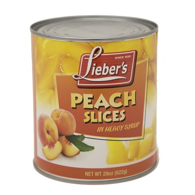 LIEBER'S PEACH SLICES 822GR
