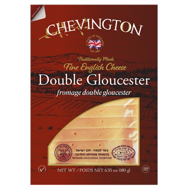 CHEESE -  SLICED DOUBLE GLOUCESTER CHEVINGTON 180G K/P