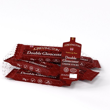 Cheese - Chevington Double Gloucester Cheese Sticks Each stick  20g K/P