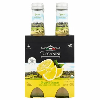 Tuscanini Sparkling Bev Organic Lemon x4 9.3Oz