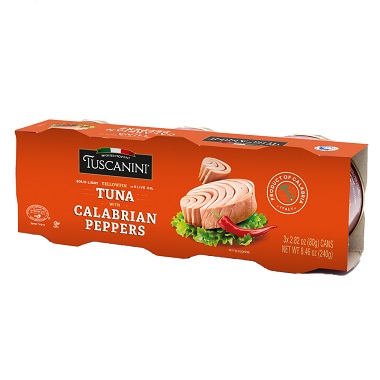 Tuscanini Solid Tuna Calabrian Chilli In Oil 3-2.8, 3 Pk