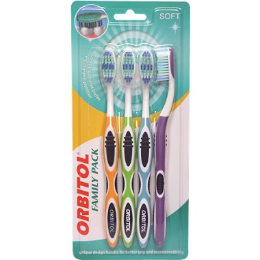 ORBITOL TOOTHBRUSH SOFT X4