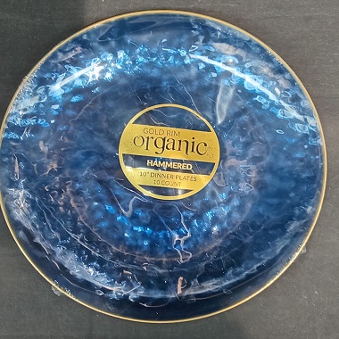 HAMMERED BLUE PLATE 10\