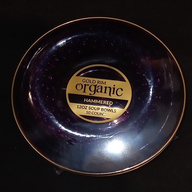 HAMMERED BOWL 12OZ PURPLE