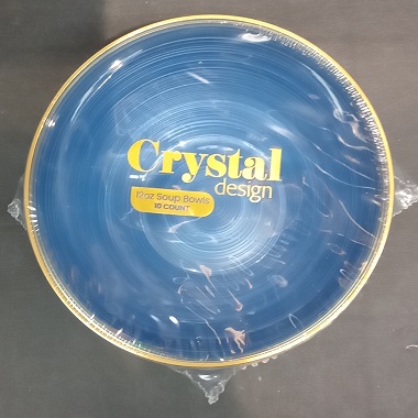 CRYSTAL BLUE BOWL 12OZ