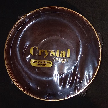 CRYSTAL BOWL 12OZ ROSE