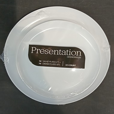 PRESENTATION PLATES WHITE 7\
