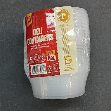 PRE. DELI CONTAINER 8OZ