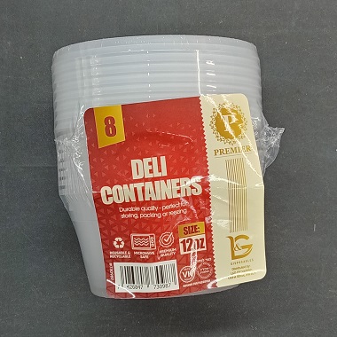 PRE. ROUND CONTAINER 12OZ