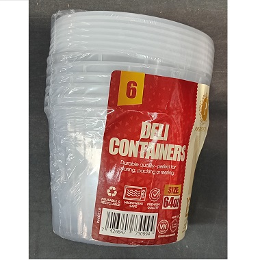 PRE. ROUND CONTAINER 64OZ