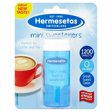 Sugar - Sweetener - Hermesetas Mini Sweeteners 1200 Tablets