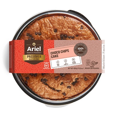 CAKE  - Ariel Bakery Choco Chip Passover Cake 450GR K/P