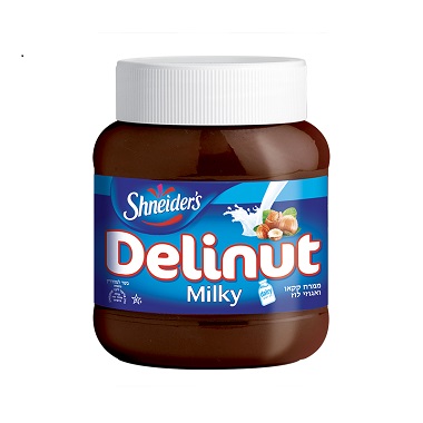 Shneider's Delinut Milky Chocolate spread with Hazelnuts 350gr